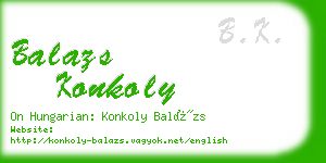 balazs konkoly business card